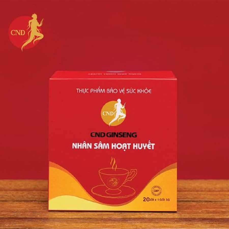 Thực phẩm bảo vệ sức khỏe CND Ginseng nhân sâm hoạt huyết kèm túi